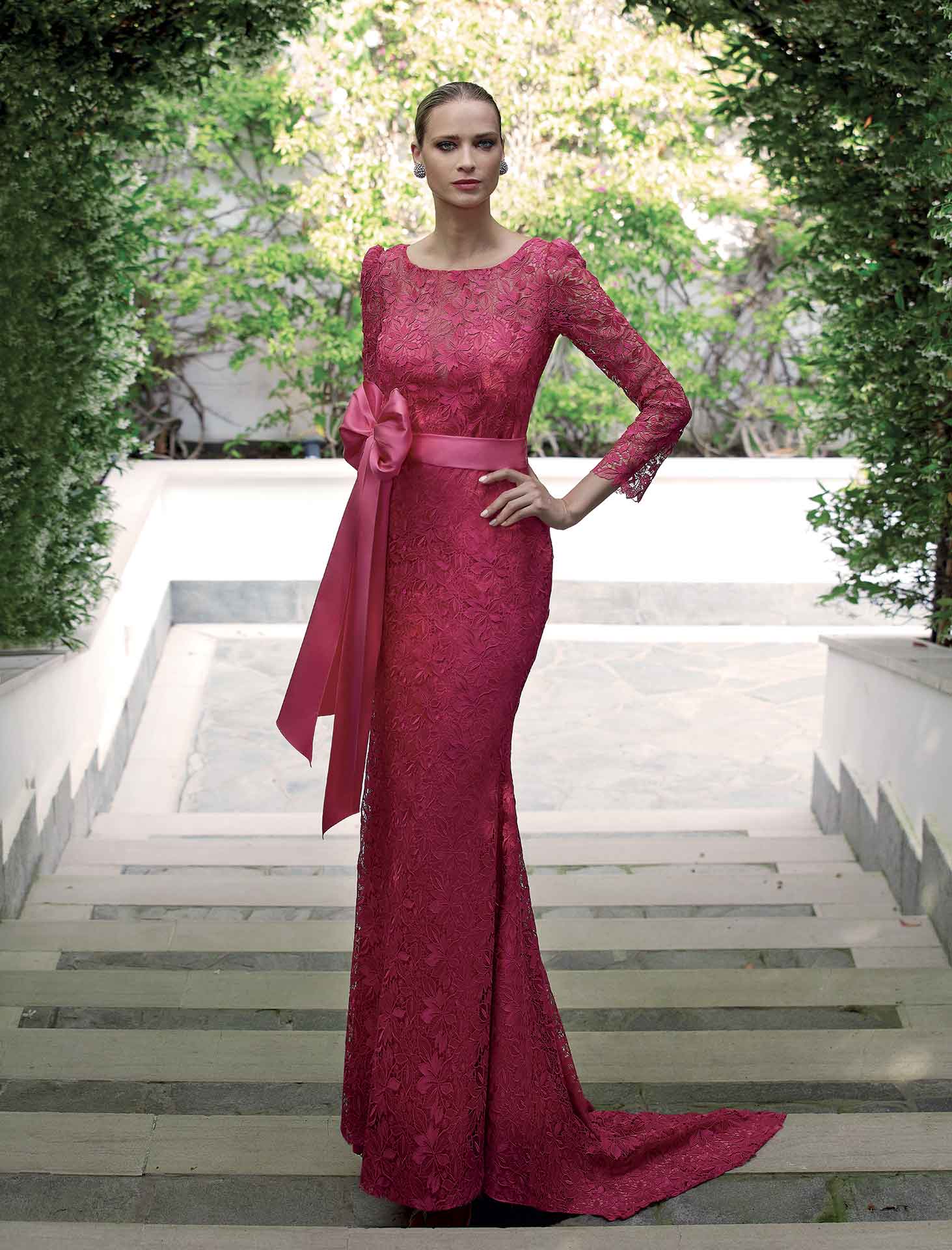 Vestiti Eleganti Rosa Clar Toi Cerimonia 2020 Rusia Manila Rosa