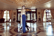 Long Dress With Two-tone
